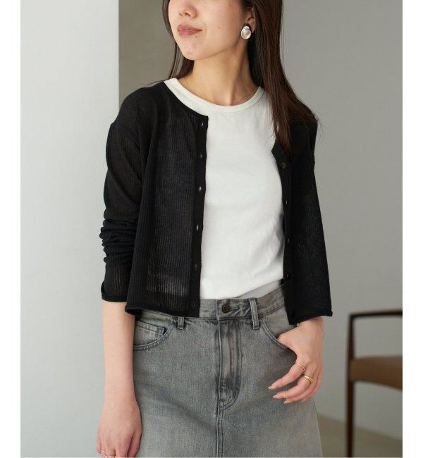 Plage「《有楽町店・WEB限定追加》petit カーディガン」|カーディガン|