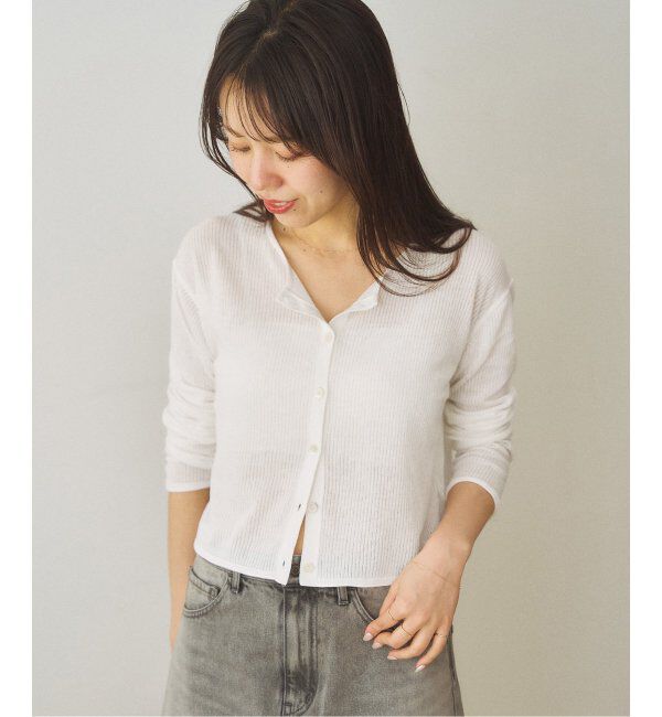 Plage「《有楽町店・WEB限定追加》petit カーディガン」|カーディガン|