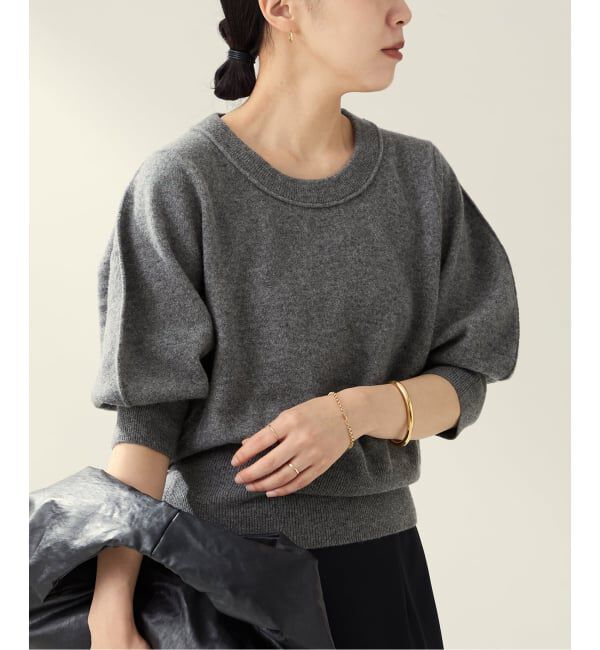 Plage「R&rsquo;IAM ハーフスリーブパフニット」|ニット・セーター|