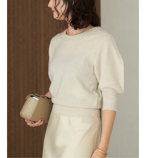 Plage「R&rsquo;IAM ハーフスリーブパフニット」|ニット・セーター|