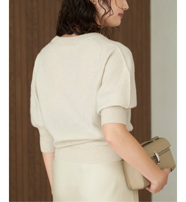 Plage「R&rsquo;IAM ハーフスリーブパフニット」|ニット・セーター|