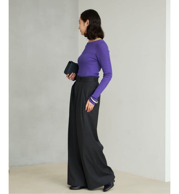 Plage「WO Mix Sheer Rib ニット」|ニット・セーター|