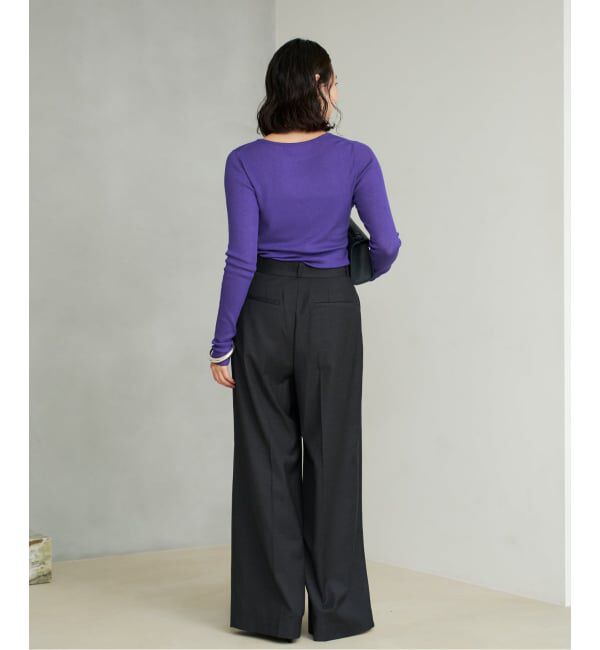 Plage「WO Mix Sheer Rib ニット」|ニット・セーター|