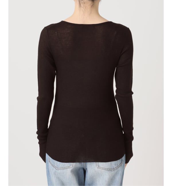 Plage「WO Mix Sheer Rib ニット」|ニット・セーター|