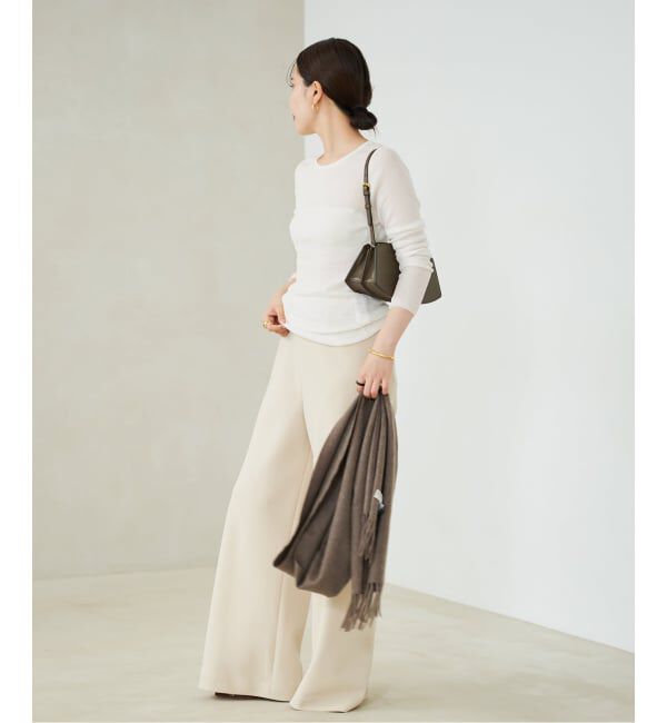 Plage「WO Mix Sheer Rib ニット」|ニット・セーター|