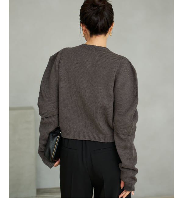 Plage「JANE SMITH / ジェーンスミス 別注 7G BIG SHOULDER CREW  カーディガン」|カーディガン|