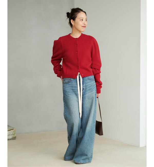Plage「JANE SMITH / ジェーンスミス 別注 7G BIG SHOULDER CREW  カーディガン」|カーディガン|