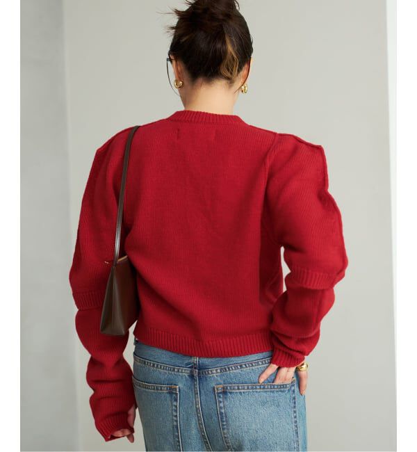 Plage「JANE SMITH / ジェーンスミス 別注 7G BIG SHOULDER CREW  カーディガン」|カーディガン|