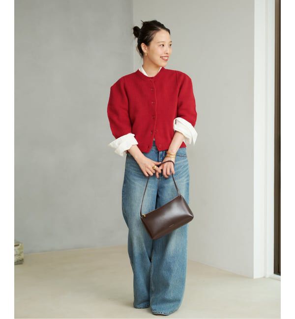 Plage「JANE SMITH / ジェーンスミス 別注 7G BIG SHOULDER CREW  カーディガン」|カーディガン|