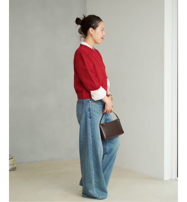 Plage「JANE SMITH / ジェーンスミス 別注 7G BIG SHOULDER CREW  カーディガン」|カーディガン|