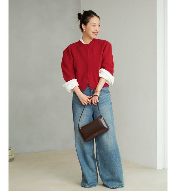 Plage「JANE SMITH / ジェーンスミス 別注 7G BIG SHOULDER CREW  カーディガン」|カーディガン|