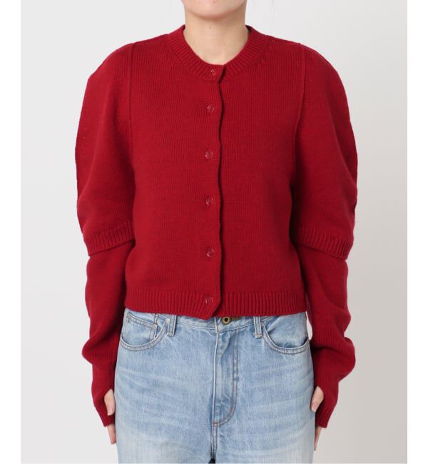 Plage「JANE SMITH / ジェーンスミス 別注 7G BIG SHOULDER CREW  カーディガン」|カーディガン|