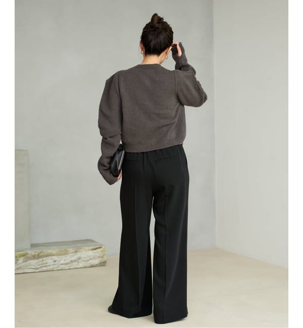 Plage「JANE SMITH / ジェーンスミス 別注 7G BIG SHOULDER CREW  カーディガン」|カーディガン|