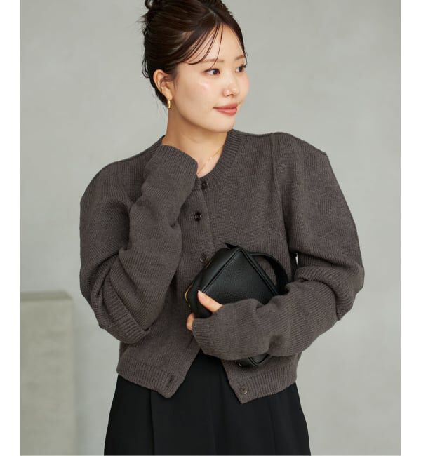 Plage「JANE SMITH / ジェーンスミス 別注 7G BIG SHOULDER CREW  カーディガン」|カーディガン|