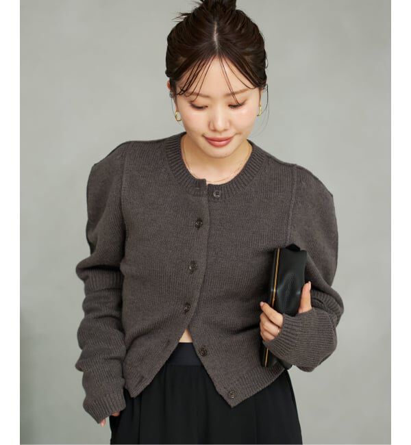Plage「JANE SMITH / ジェーンスミス 別注 7G BIG SHOULDER CREW  カーディガン」|カーディガン|