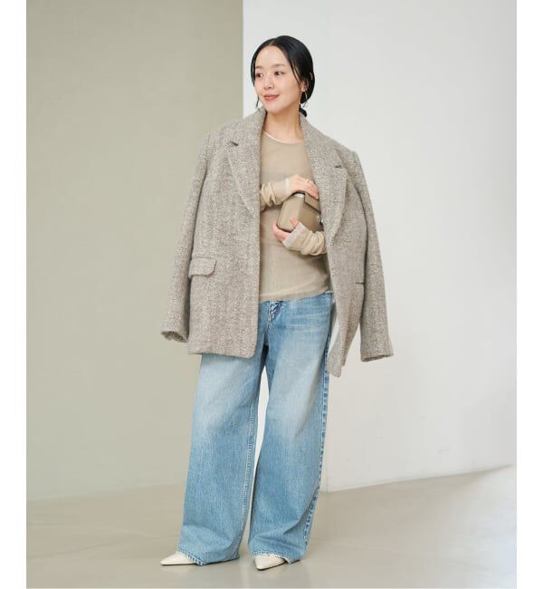 Plage「R&rsquo;IAM ヘリンボンコートジャケット」|テーラードジャケット|