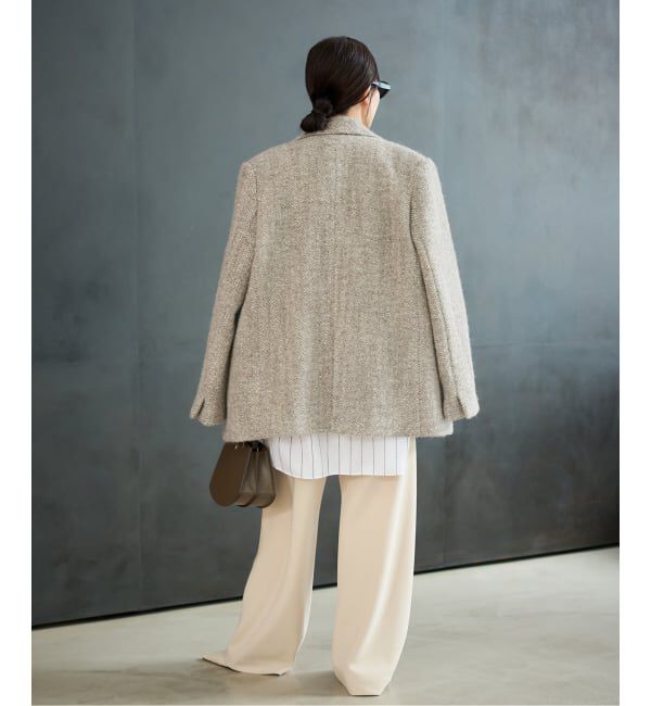 Plage「R&rsquo;IAM ヘリンボンコートジャケット」|テーラードジャケット|