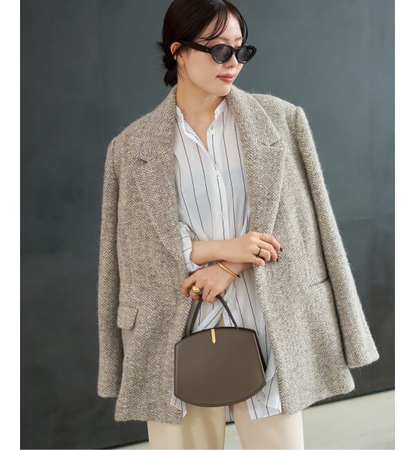 Plage「R&rsquo;IAM ヘリンボンコートジャケット」|テーラードジャケット|