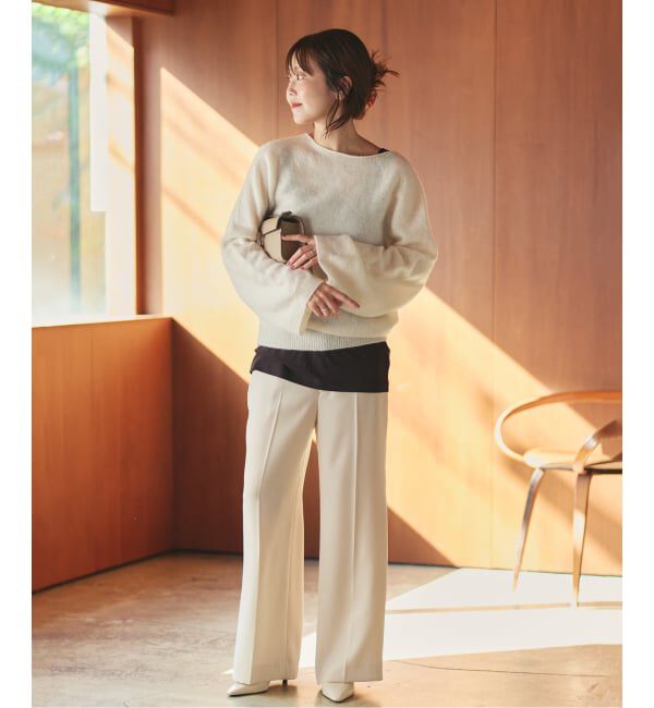 Plage「《追加》Baby Alpaca ラグラン プルオーバー」|ニット・セーター|