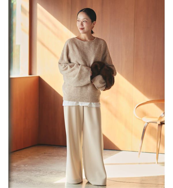 Plage「《追加》Baby Alpaca ラグラン プルオーバー」|ニット・セーター|