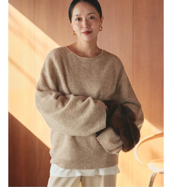 Plage「《追加》Baby Alpaca ラグラン プルオーバー」|ニット・セーター|
