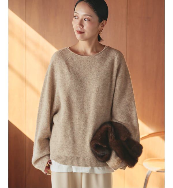 Plage「《追加》Baby Alpaca ラグラン プルオーバー」|ニット・セーター|