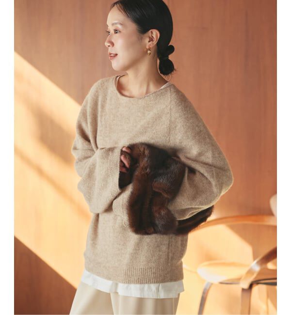 Plage「《追加》Baby Alpaca ラグラン プルオーバー」|ニット・セーター|