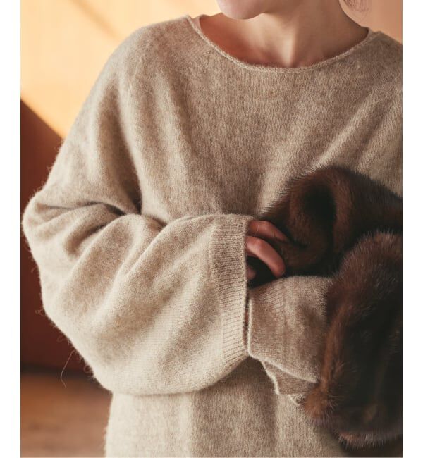 Plage「《追加》Baby Alpaca ラグラン プルオーバー」|ニット・セーター|