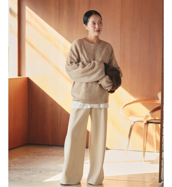 Plage「《追加》Baby Alpaca ラグラン プルオーバー」|ニット・セーター|