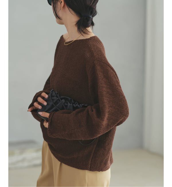 Plage「《追加予約》linen mix loose プルオーバー」|ニット・セーター|