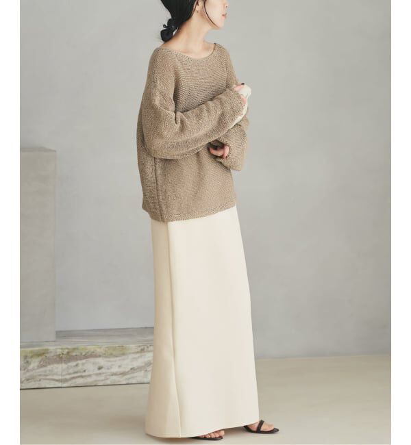 Plage「《追加予約》linen mix loose プルオーバー」|ニット・セーター|