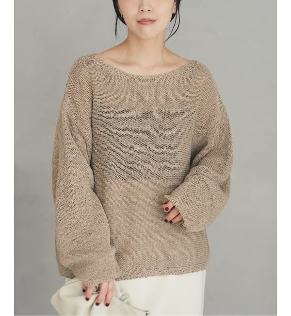 Plage「《追加予約》linen mix loose プルオーバー」|ニット・セーター|