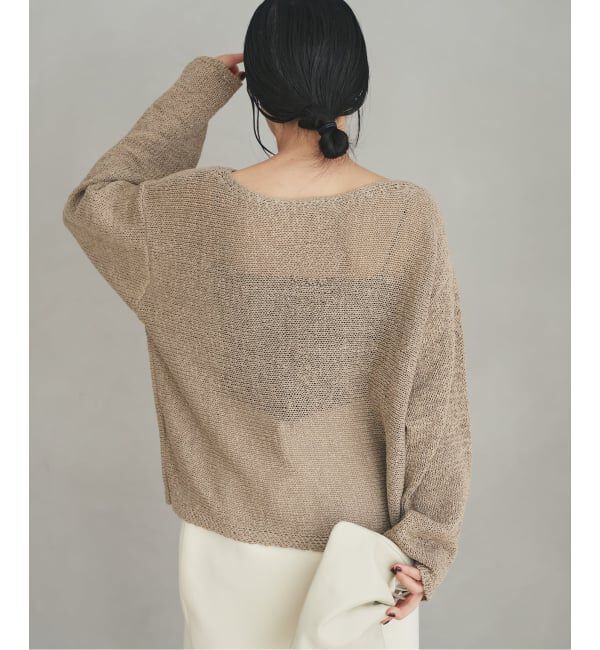 Plage「《追加予約》linen mix loose プルオーバー」|ニット・セーター|
