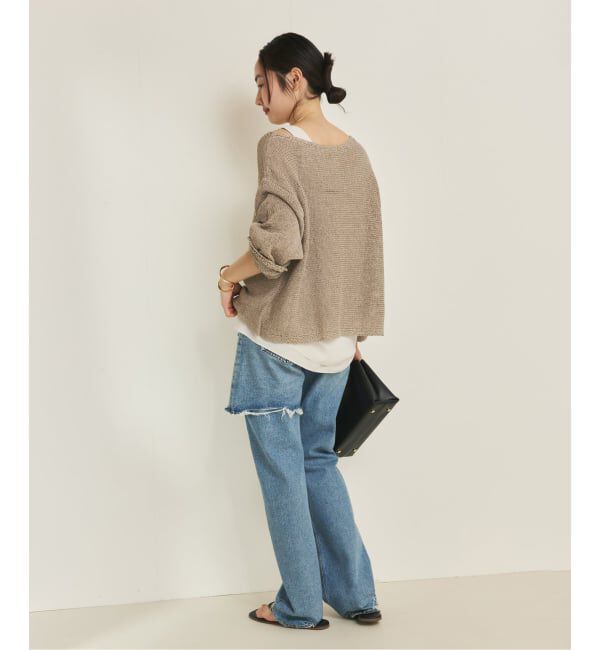 Plage「《追加予約》linen mix loose プルオーバー」|ニット・セーター|