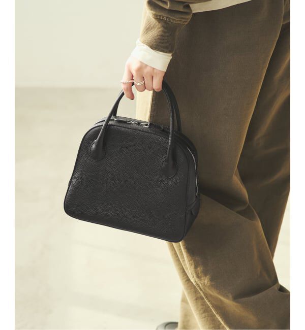 Plage「《WEB限定追加予約》MAISON CANAU / メゾン カナウ ROUND BOSTON Sバッグ 2」|ハンドバッグ|ブラック