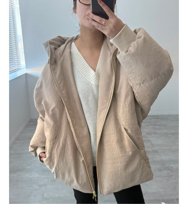 SLOBE IENA「中綿ボリュームフードブルゾン」|その他|