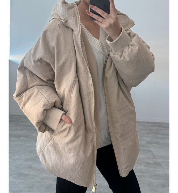 SLOBE IENA「中綿ボリュームフードブルゾン」|その他|