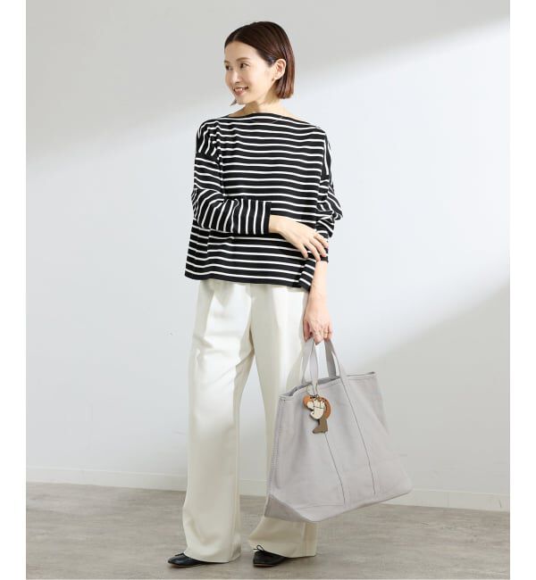 IENA「ダブルボーダープルオーバー」|ニット・セーター|