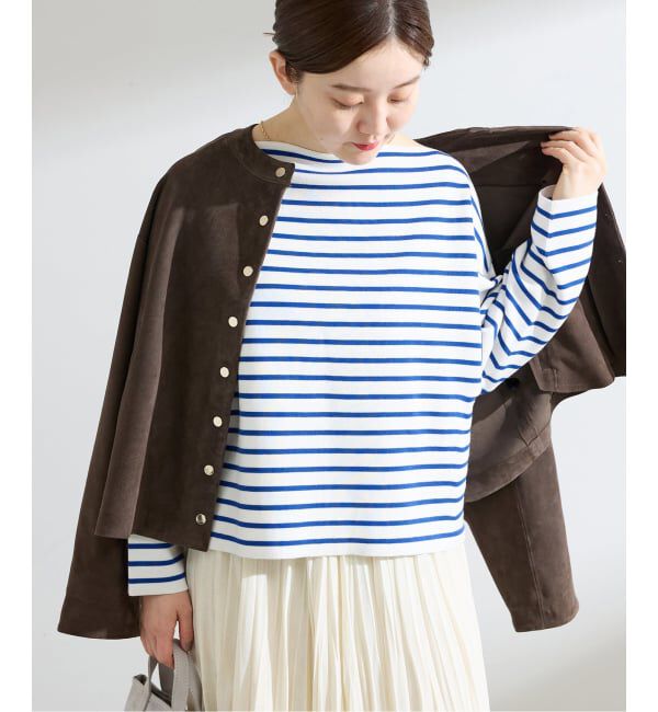 IENA「ダブルボーダープルオーバー」|ニット・セーター|