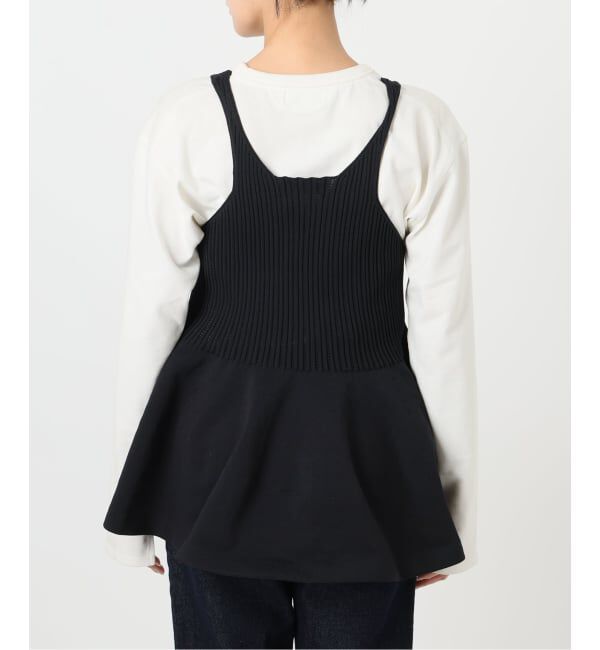 SLOBE IENA「《WEB限定/追加予約》ペプラムビスチェ」|ニット・セーター|