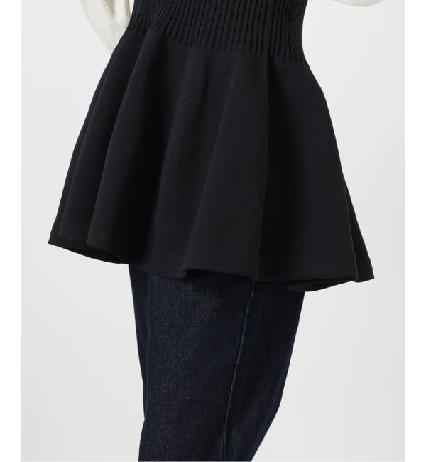 SLOBE IENA「《WEB限定/追加予約》ペプラムビスチェ」|ニット・セーター|