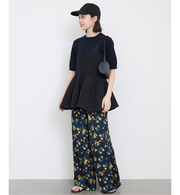 SLOBE IENA「《WEB限定/追加予約》ペプラムビスチェ」|ニット・セーター|