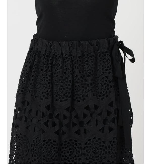 VERMEIL par iena「《予約》MATOKAMATOKA マトカマトカ カットワークレーススカート 3861419005」|スカート|