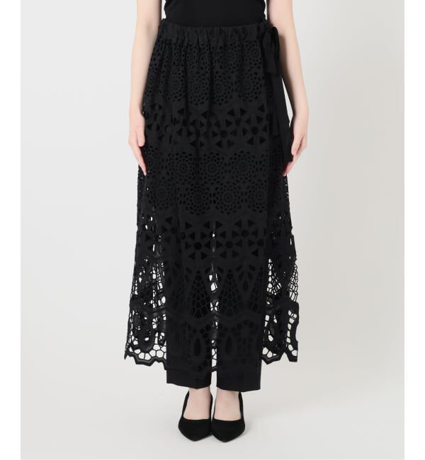 VERMEIL par iena「《予約》MATOKAMATOKA マトカマトカ カットワークレーススカート 3861419005」|スカート|