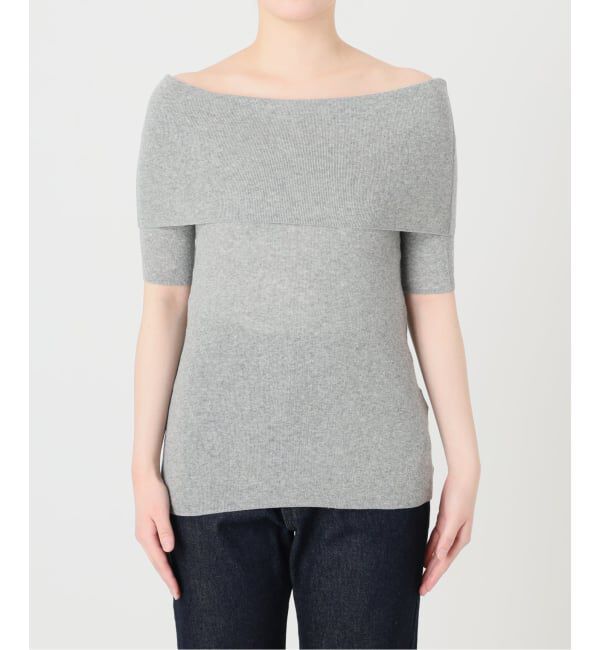 SLOBE IENA「《予約》オフショルダーリブニット」|ニット・セーター|