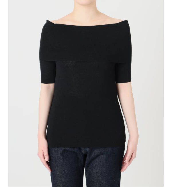 SLOBE IENA「《予約》オフショルダーリブニット」|ニット・セーター|