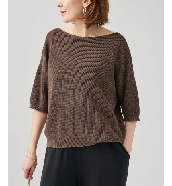 VERMEIL par iena「《予約》畔ワイドネックオーバープルオーバー」|ニット・セーター|