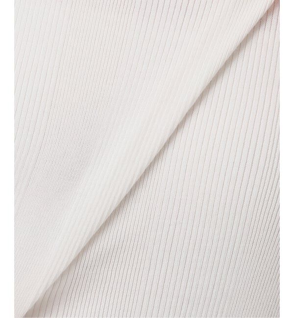 VERMEIL par iena「《予約》ランダムRIB ボートネック ハーフスリーブ プルオーバー」|ニット・セーター|