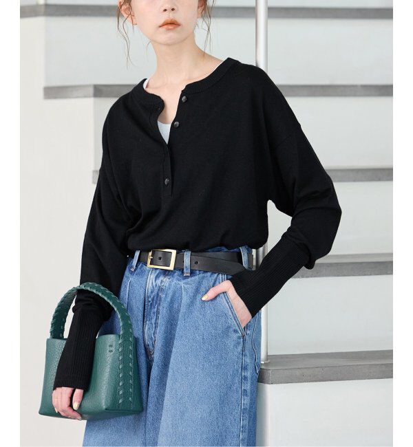 JOURNAL STANDARD「《WEB限定追加2》ウォッシャブル2WAYヘンリープルオーバー」|ニット・セーター|