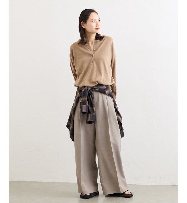 JOURNAL STANDARD「《WEB限定追加2》ウォッシャブル2WAYヘンリープルオーバー」|ニット・セーター|